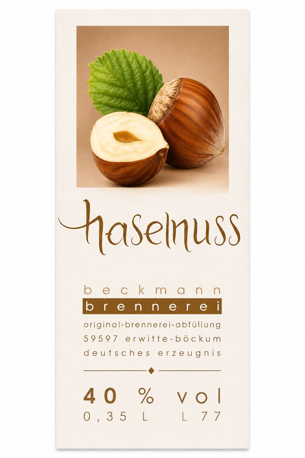 Haselnuss Brand